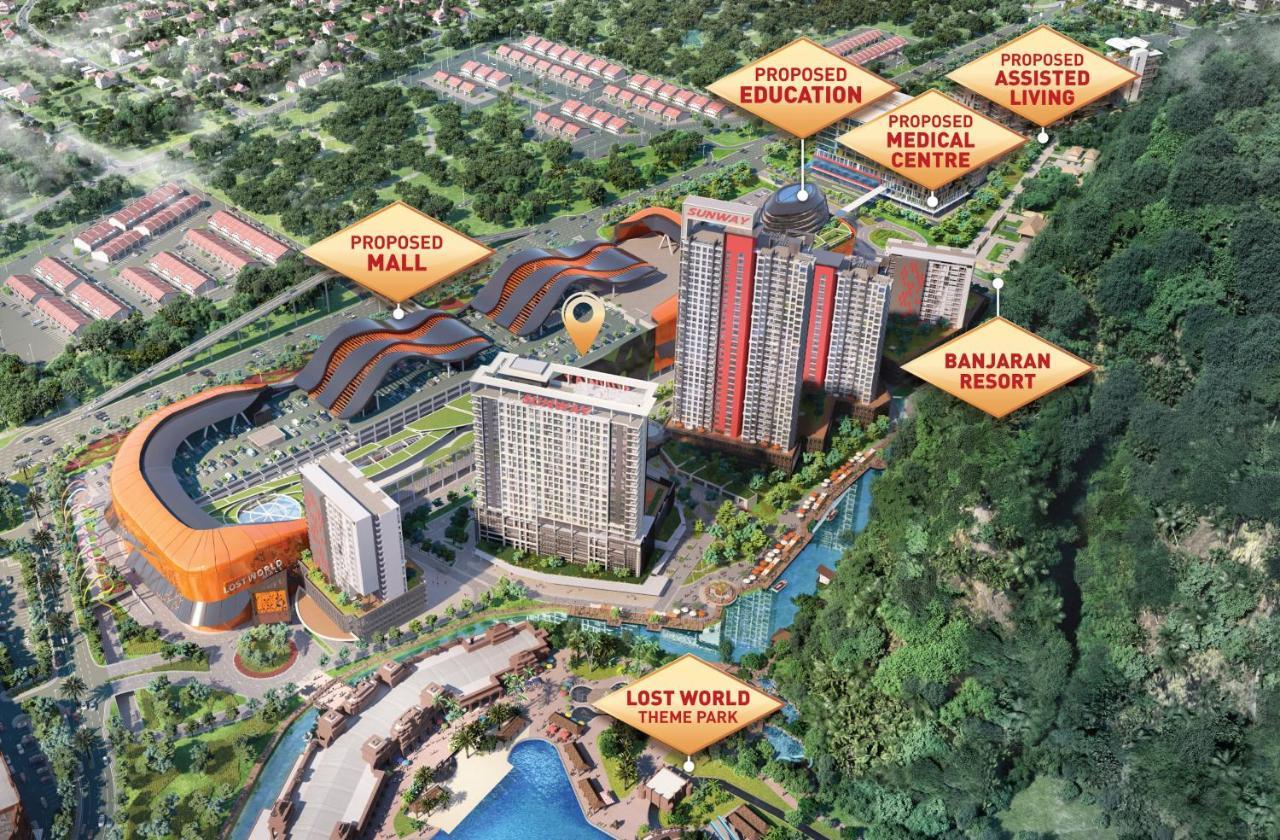 Ipoh Tambun Lost World Sunway Onsen Suites Luna 2R2B 8Paxs Exteriér fotografie